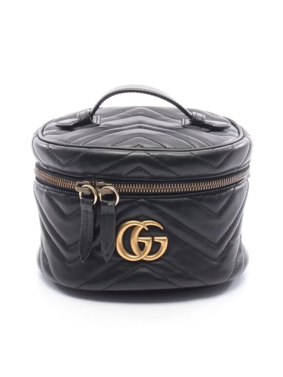 Gucci Backpack GG Marmont Mini Black Leather